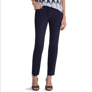 WHBM Navy Slim Ponte Ankle Pants